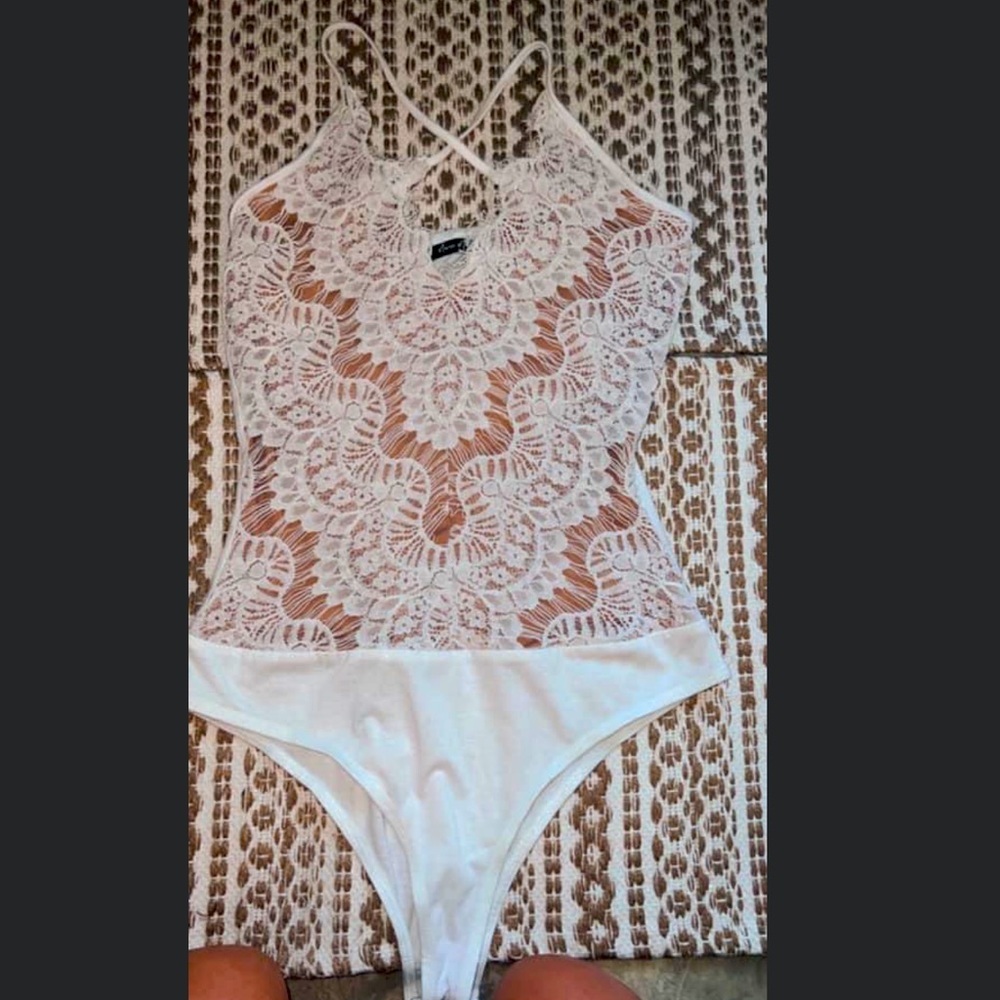 ** Nana Mac’s lace bodysuit never worn